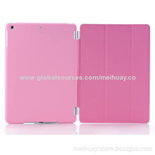 Leather Case for iPad Air/iPad 5, with Three Folds